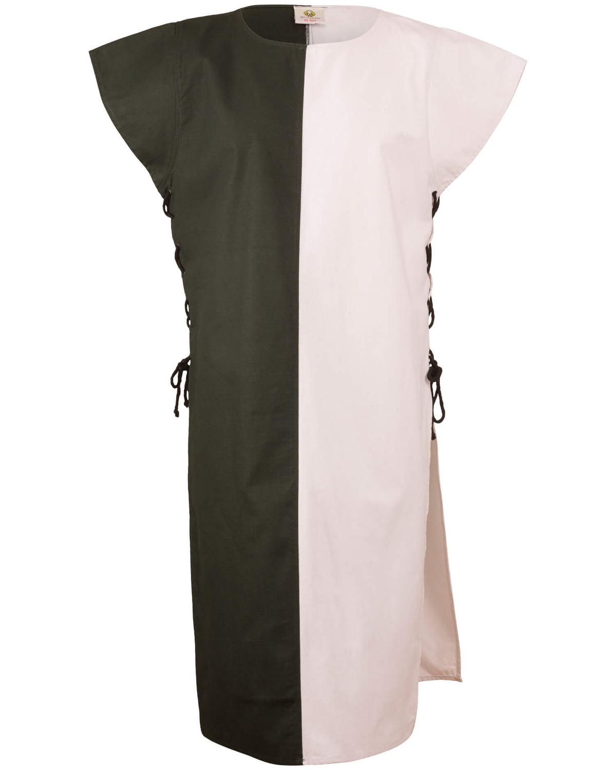 Tabardo medieval modelo Gilbert, color verde-crema