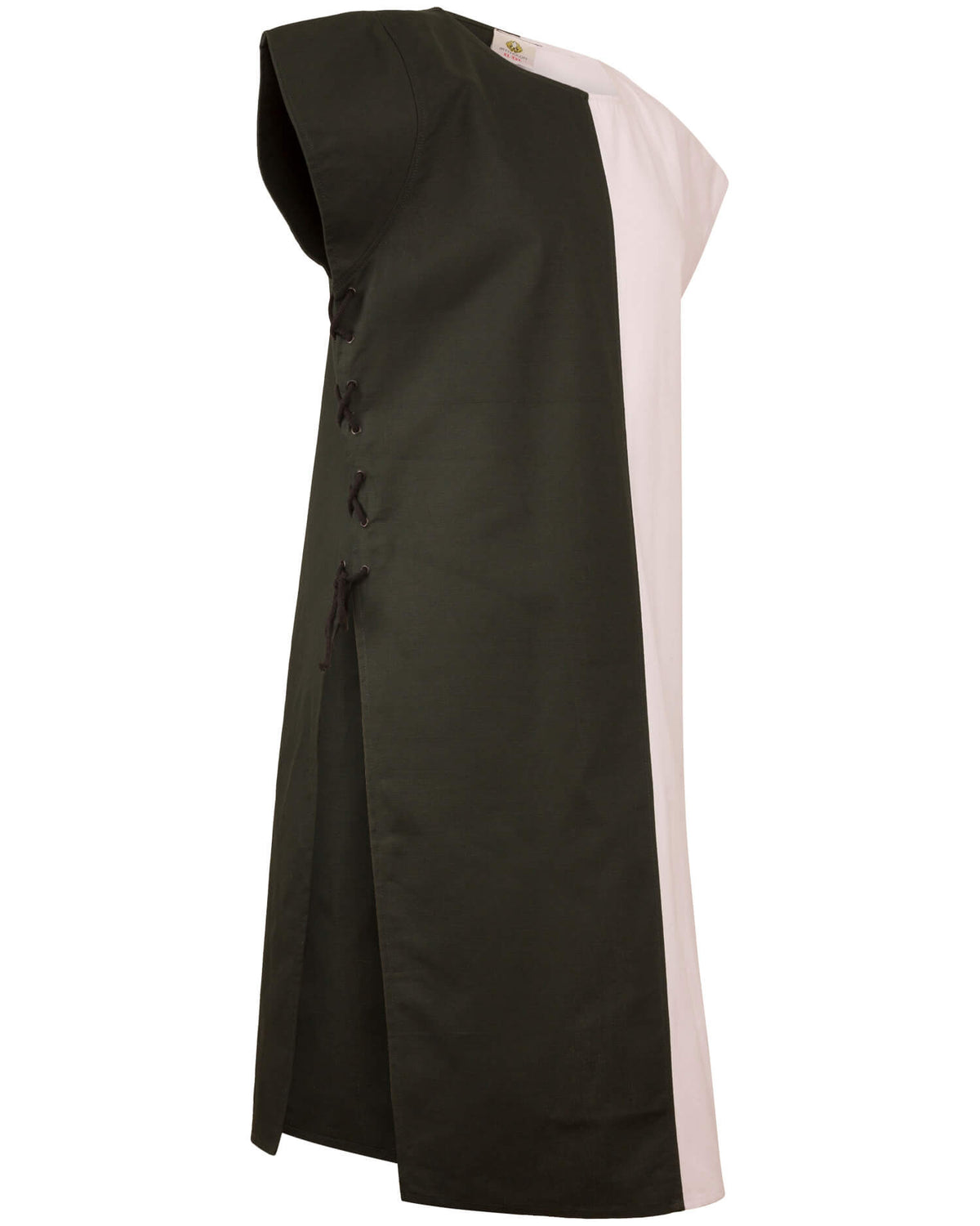 Tabardo medieval modelo Gilbert, color verde-crema