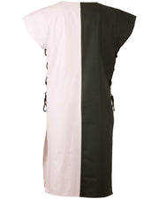 Tabardo medieval modelo Gilbert, color verde-crema