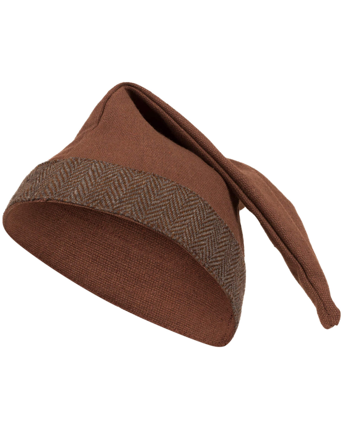 Gorro medieval algodón modelo Toki, color marrón claro