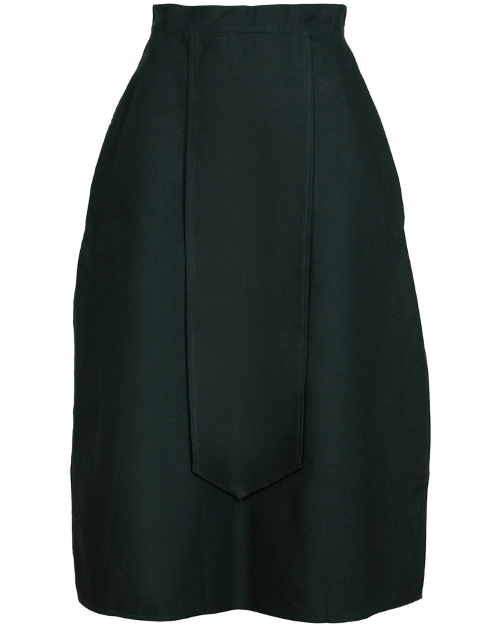 Falda medieval algodón modelo Antaris, color verde oscuro