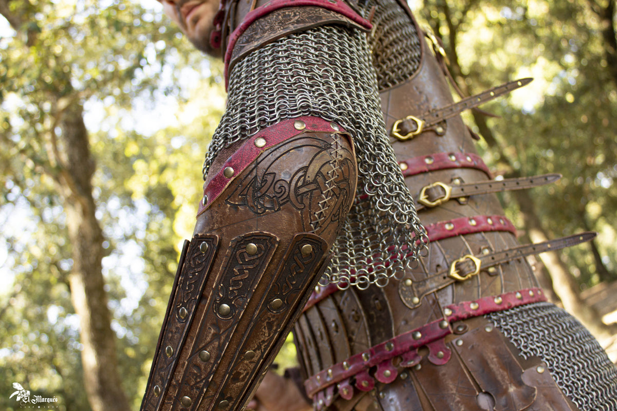 Brazales Vikingos Varangian, marrones