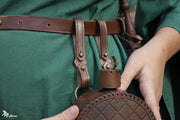 Cantimplora Explorer medieval en cuero