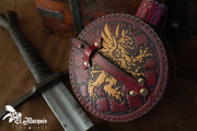 Cantimplora Explorer medieval en cuero