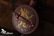 Cantimplora Explorer medieval en cuero