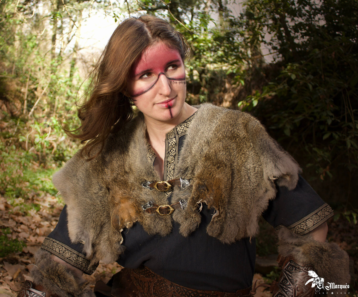 Capa guerrera Vikinga Freyja de conejo