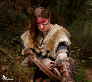 Capa guerrera Vikinga Freyja de conejo