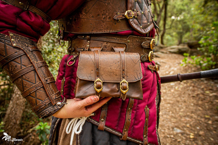 Bolsa Medieval Adventurer en cuero, varios acabados