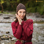 Gorro Vikingo Birka en lana marrón