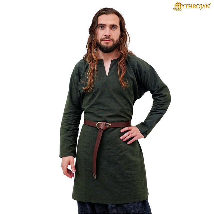 Túnica vikininga hombre modelo Bjorn, en algodón