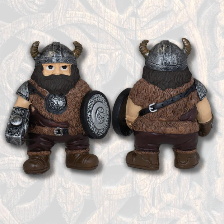 Figura de resina vikingo martillo con escudo (10,5 cm.)