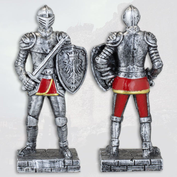 Figura de resina guerrero medieval con espada (18 cm.)