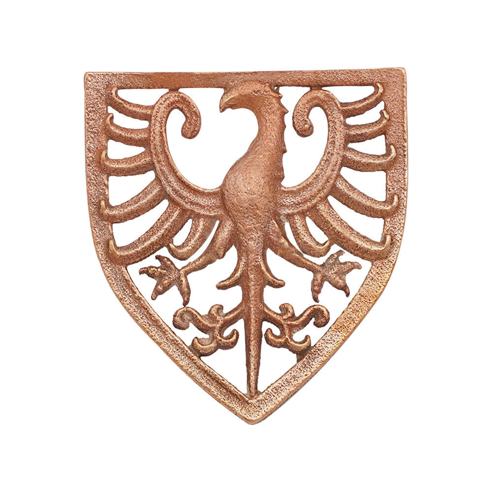 Adorno Águila heráldica en bronce para cinturones