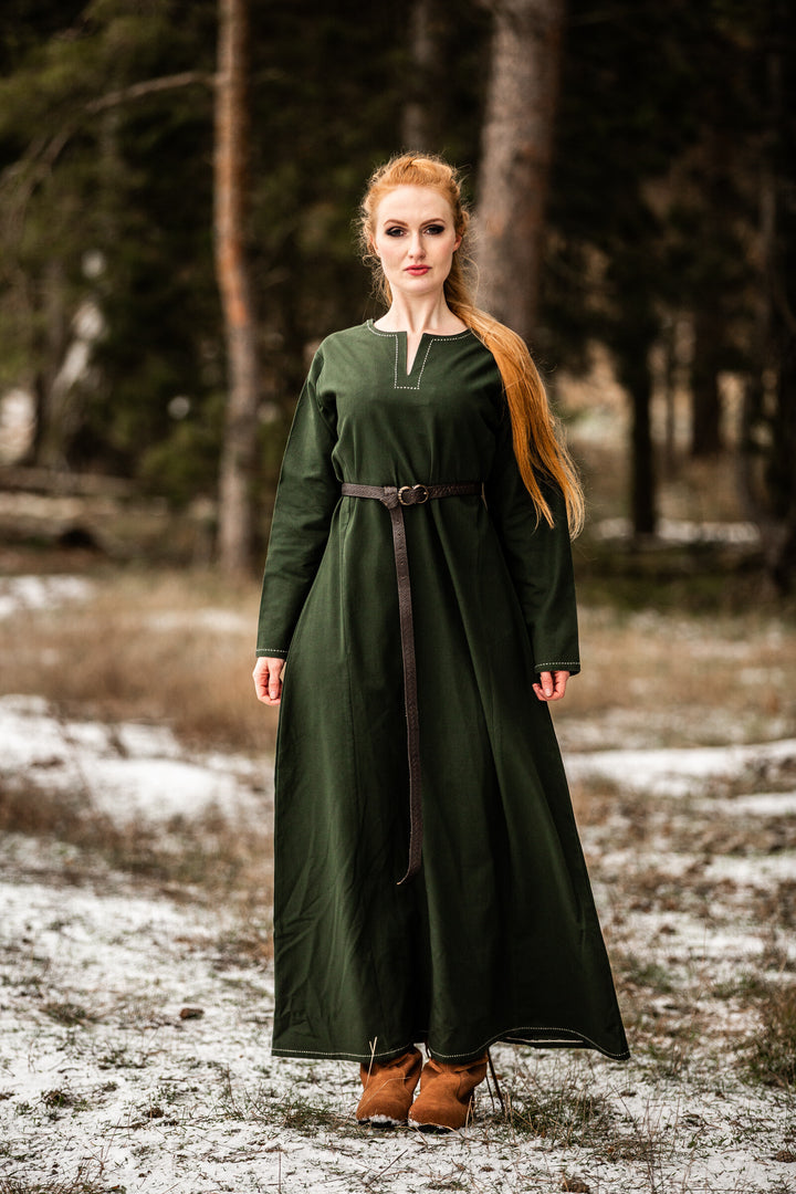 Vestido Vikingo mujer Helga en verde