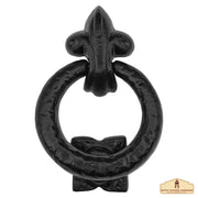 Aldaba puerta medieval con aro en en forja (14x9,5 cm.)