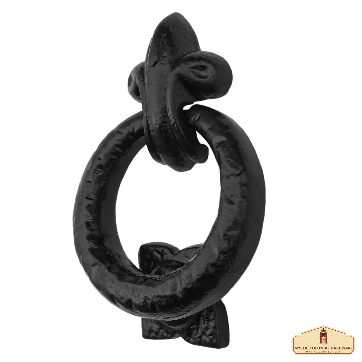 Aldaba puerta medieval con aro en en forja (14x9,5 cm.)