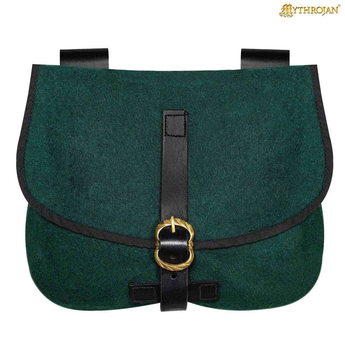 Bolso medieval para LARP en verde