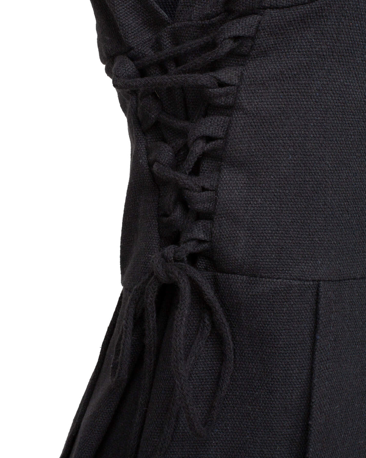 Túnica medieval algodón modelo Galatea, color negro