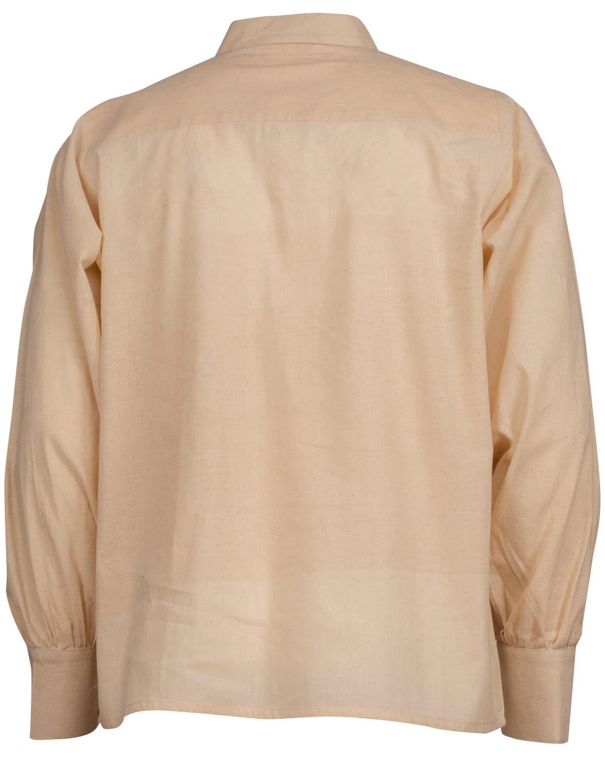 Camisa medieval algodón modelo Bartold, color blanco natural