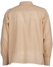 Camisa medieval algodón modelo Bartold, color blanco natural