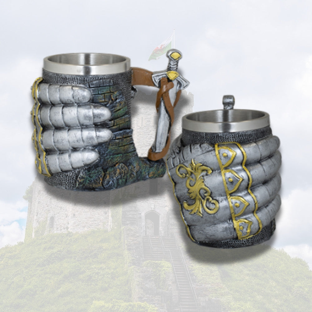 Taza medieval en resina mano de Guerrero