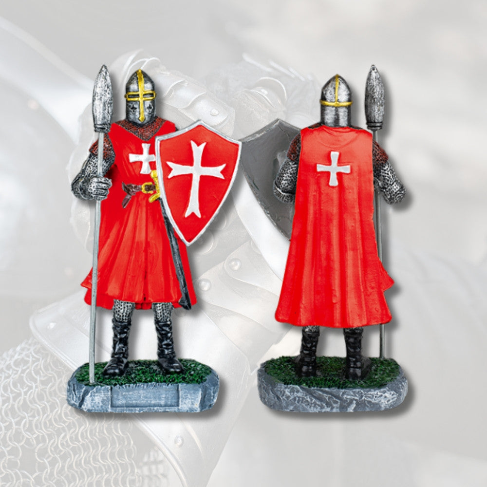 Figura medieval en resina modelo Templario (18 cm.)