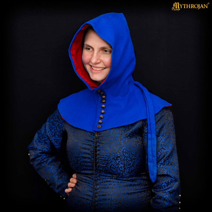 Gugel medieval en lana con botones Siglo XV