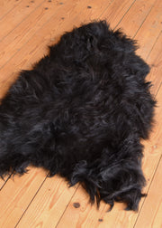 Piel de oveja nórdica negra (110 cm.)