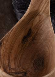 Cucharón de madera de olivo, aprox. 35 cm