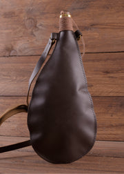 Botella medieval de agua de cuero (34 cm.)