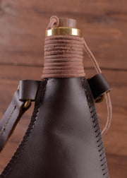 Botella medieval de agua de cuero (34 cm.)