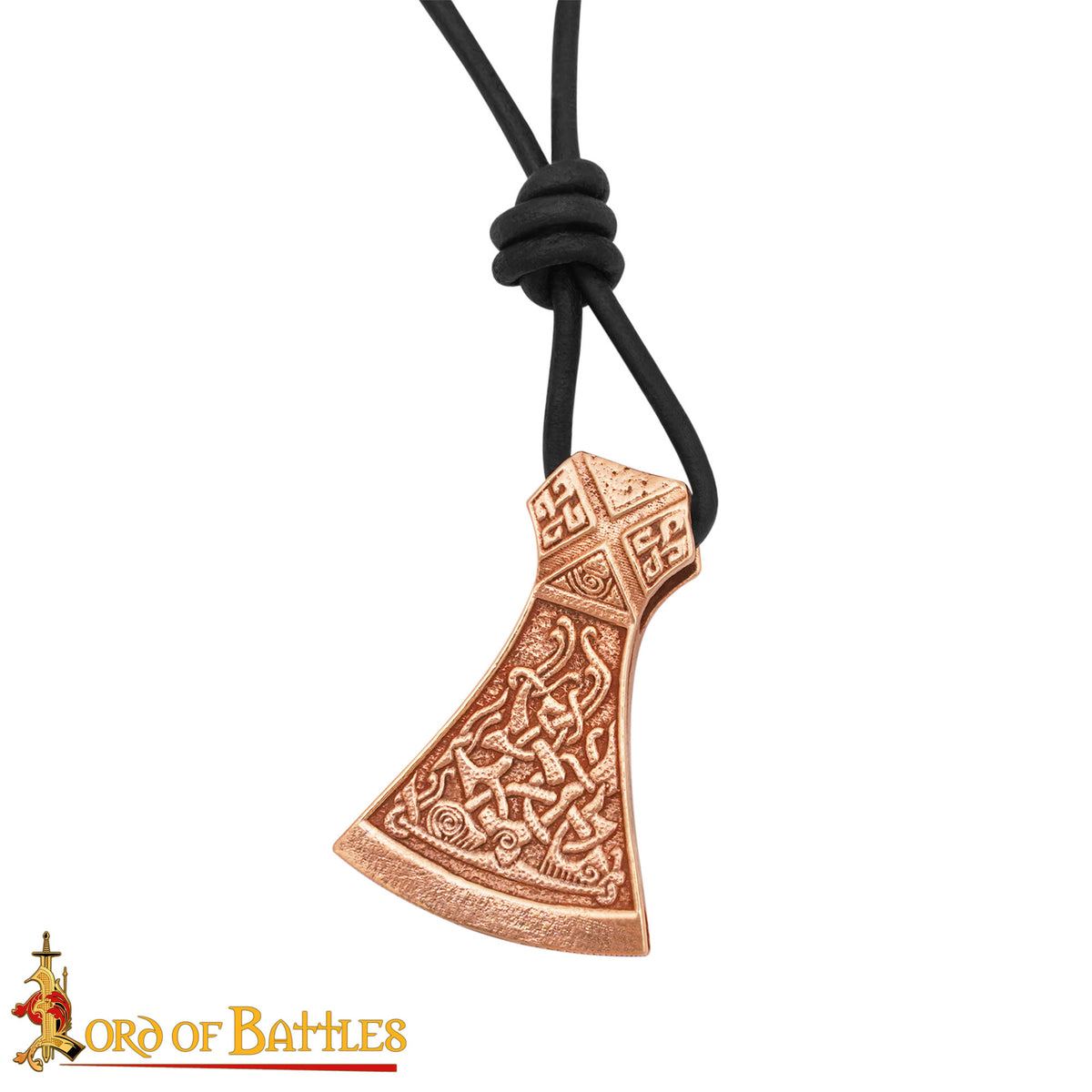 Colgante hacha celta-vikinga, acabado bronce