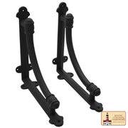 Soportes medievales en hierro forjado para estantes