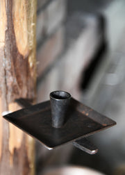 Candelabro de pared 1 vela, forjado a mano