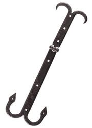 Bisagra de cofre medieval, acero forjado a mano