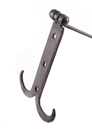 Bisagra de cofre medieval, acero forjado a mano