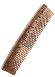 Peine medieval de madera, 15 cm.
