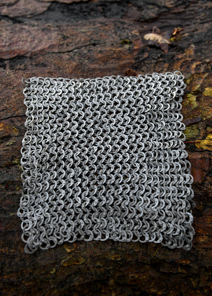 Pieza de malla de 20 x 20 cm. anillas planas