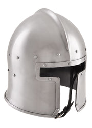Barbuta italiana funcional, año 1440