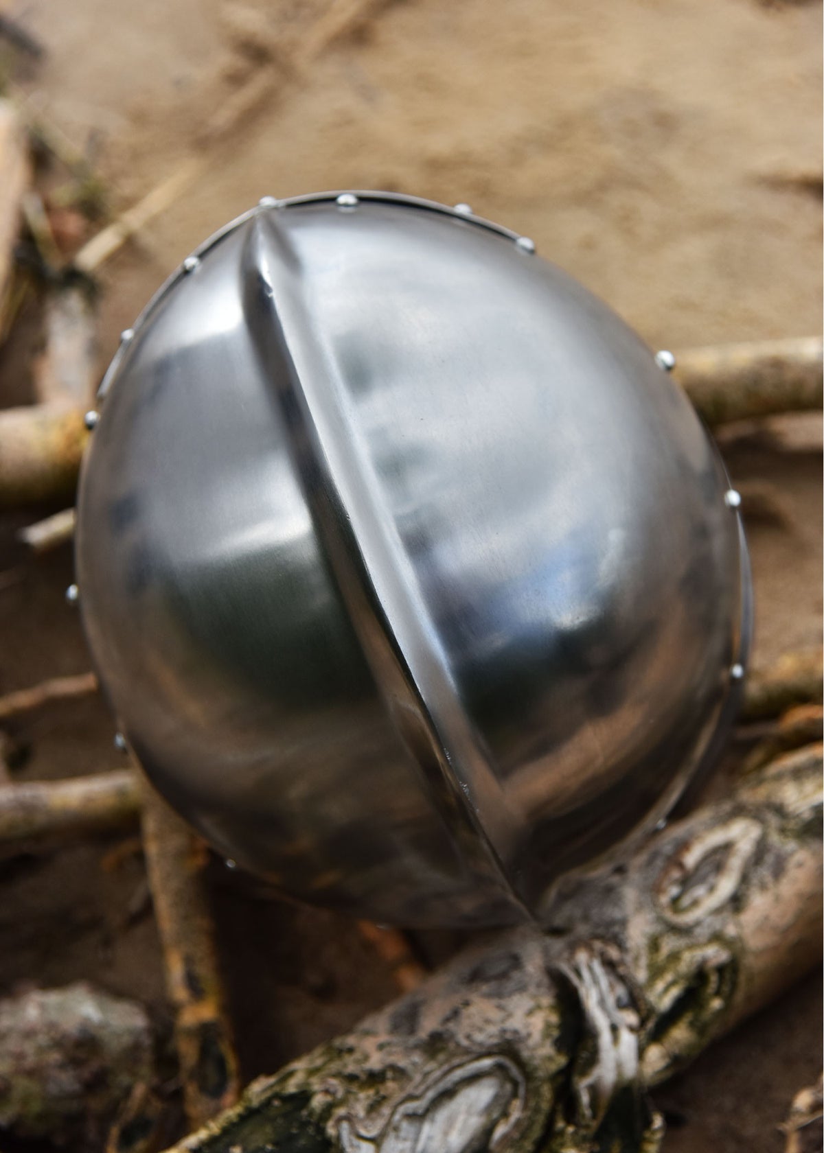 Barbuta italiana funcional, año 1440