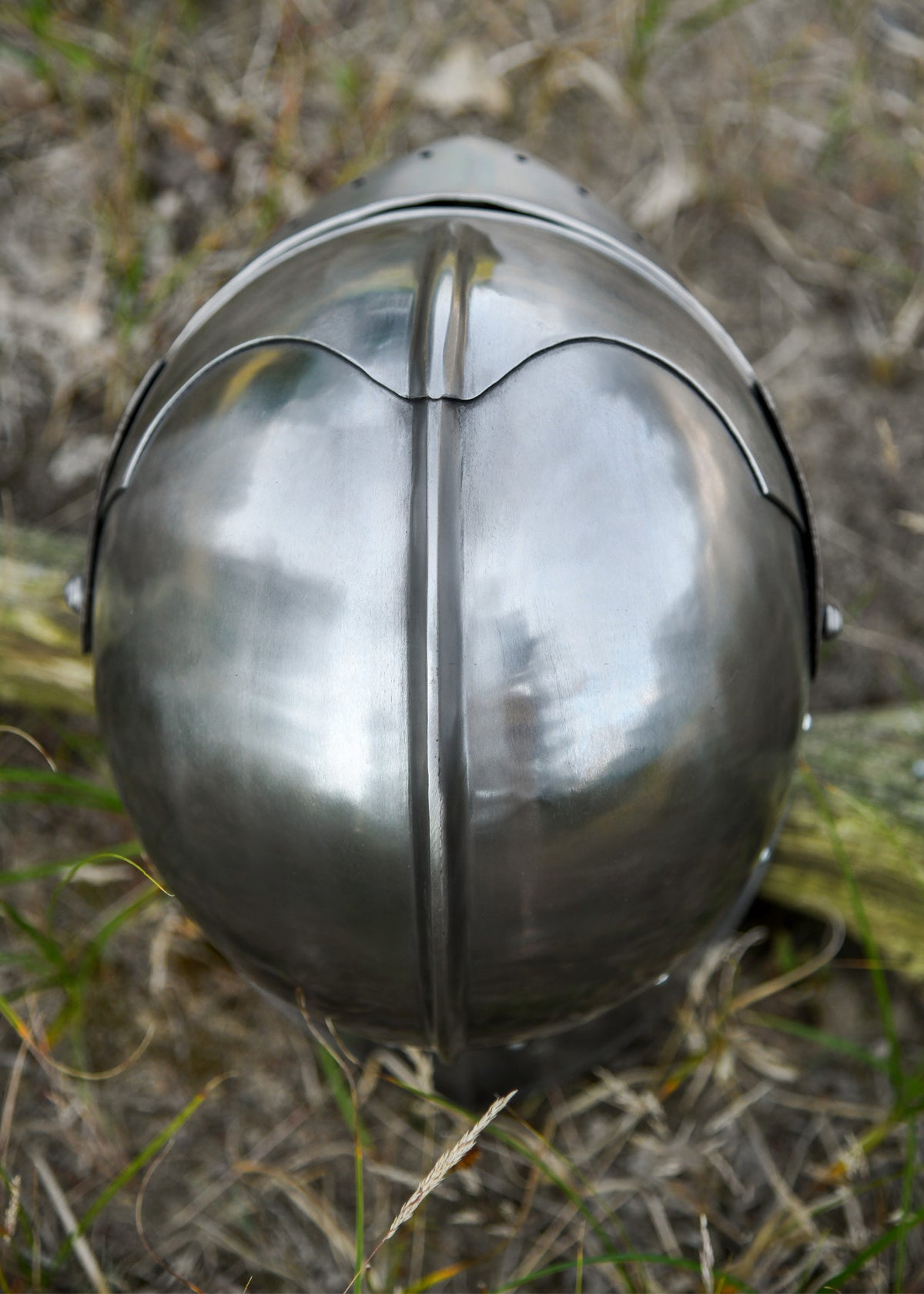 Celada medieval con visera, año 1490