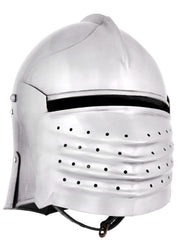 Celada medieval con visera, año 1490