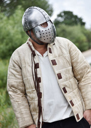 Casco Cruzados Spangenhelm con visera