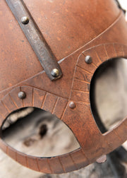 Casco Vikingo Gjermundbu con cota de malla, Battle-Ready