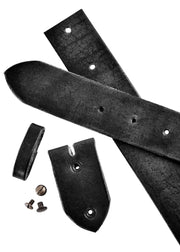 Cinturón medieval sin hebilla, fabricado en cuero