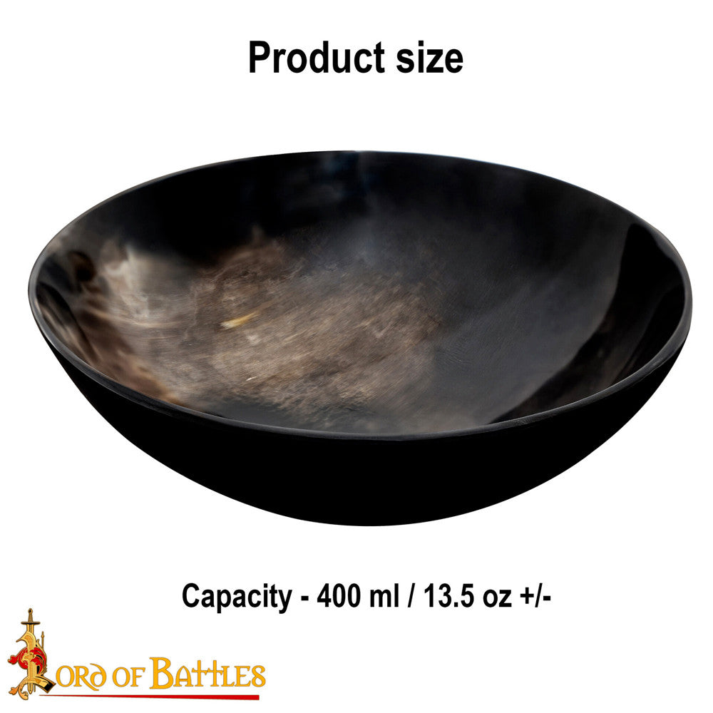 Cuenco de Cuerno Genuino Hecho a Mano